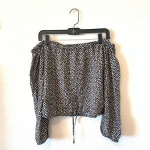 Off the shoulder crop top